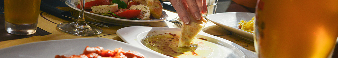 Eating Mediterranean Middle Eastern Persian/Iranian at La Bella Mediterranean restaurant in Northridge, CA.
